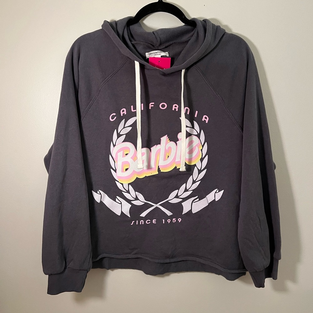 NWT Barbie California Cropped Sweatshirt by Grayson Threads Size S
